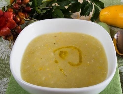 Чесночный крем-суп с цукини - фото
