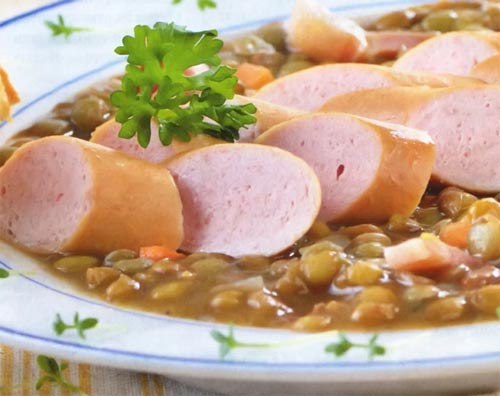 Австрийский чечевичный суп с фото