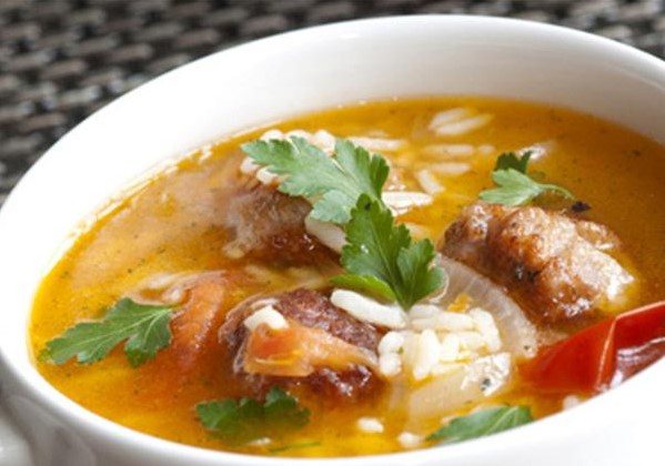 Армянский суп из овощей и крупы