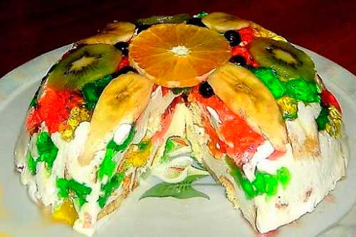 Торт «Битое стекло» - фото
