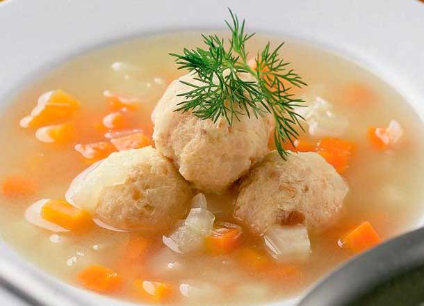 Рецепт еврейского супа с фрикадельками