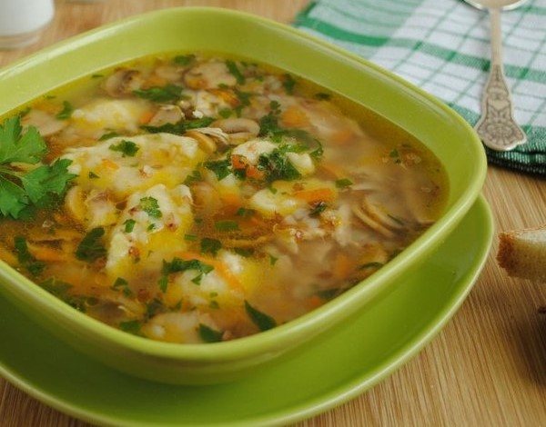 Гречневый суп с клецками