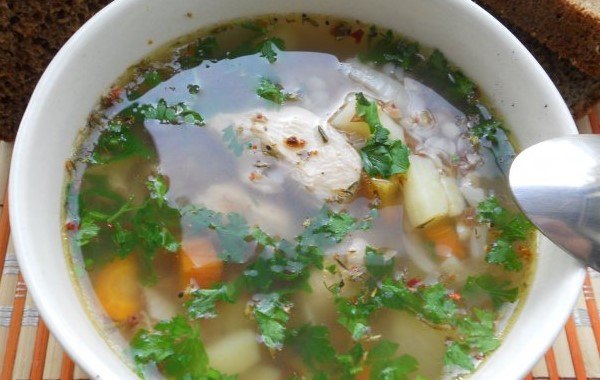 Куриный суп с гречкой в мультиварке