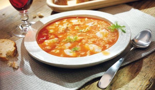 Суп из рыбы по-испански