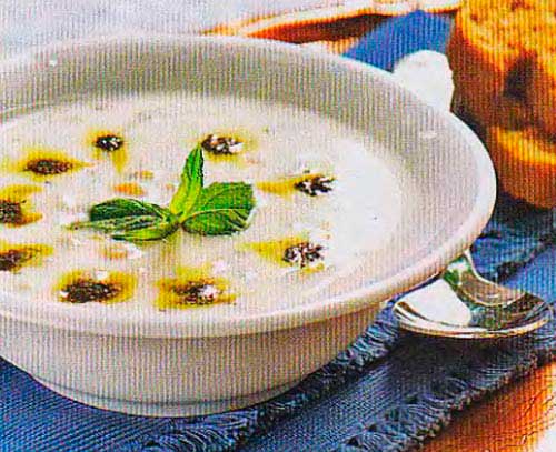 Суп «Яйла» (йогуртовый суп с мятой) - фото