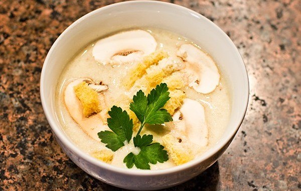Классический крем-суп с шампиньонами