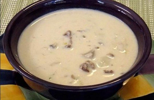 Рецепт крем-супа из белых грибов со сливками