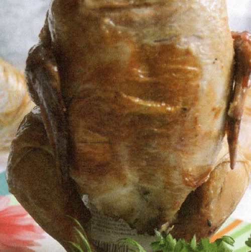 Курица с травами запеченная в духовке - фото