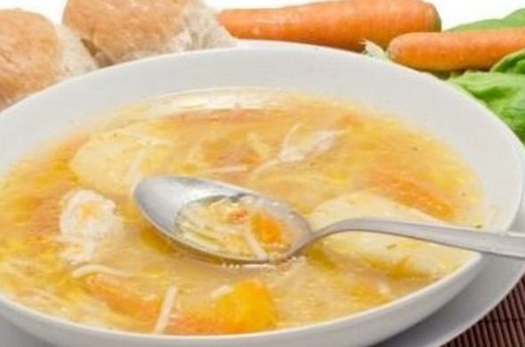 Куриный суп без зажарки