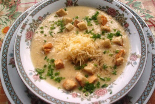 Рецепт лукового супа со сливками