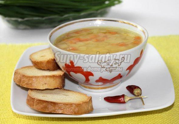 Овощной гороховый суп