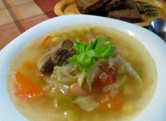 Овощной суп с мясом вкусный рецепт