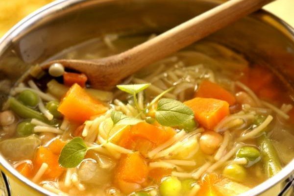Овощной суп с вермишелью