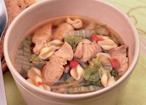 Рецепт острого супа с пекинской капустой с фото