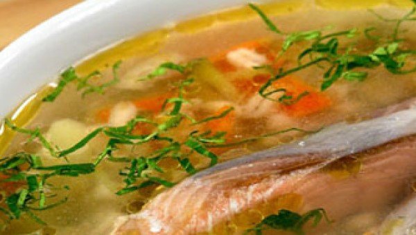 Прозрачный суп из рыбы