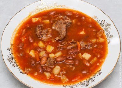 Рецепт говяжьего супа с фасолью