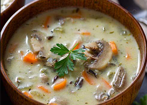 Грибной суп из шампиньонов и картошки