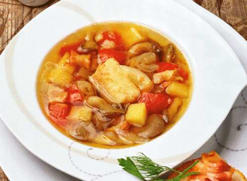 Рецепт рыбного супа с беконом с фото
