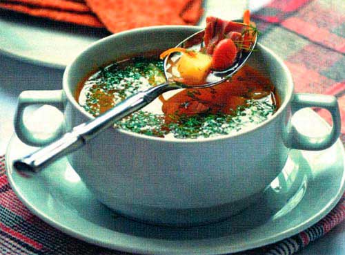 Рыбный суп из консервированного тунца с фасолью с фото