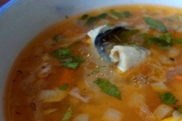 Рыбный суп с навагой