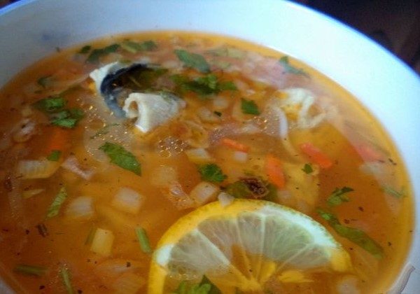 Рыбный суп из наваги