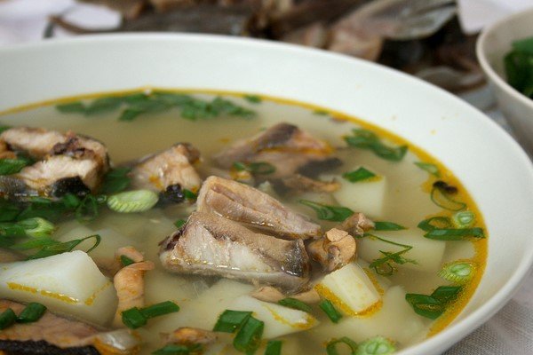 Рыбный суп со стерлядью