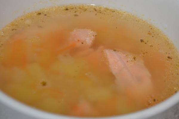 Имбирный суп с рыбой
