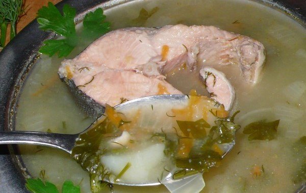 Рыбный суп с манной крупой