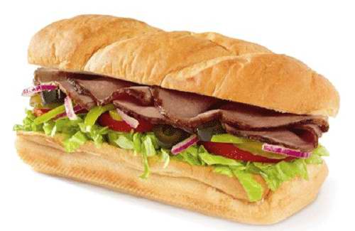Клубные сэндвичи с ростбифом и вальдорфским салатом - фото