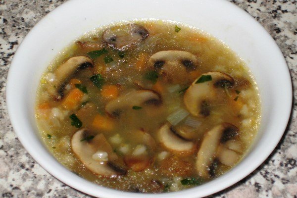 Рецепт грибного супа с перловой крупой