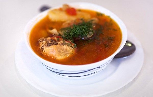 Азербайджанский куриный суп