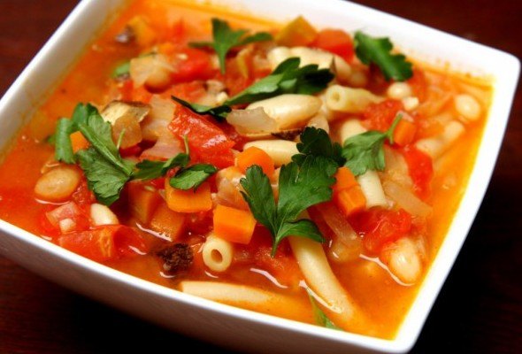 Итальянский овощной суп минестроне