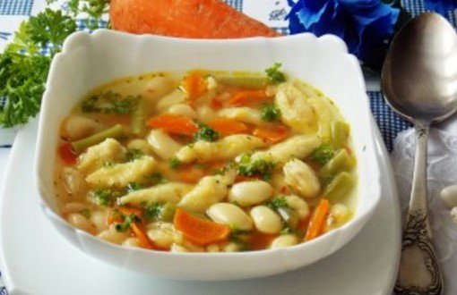 Суп из белой фасоли с клецками - секреты