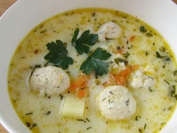 Рецепт супа с фрикадельками и клецками