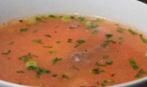 Суп томатный с говядиной - фото