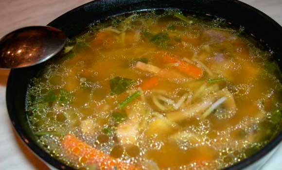 Суп из свинины и вермишели