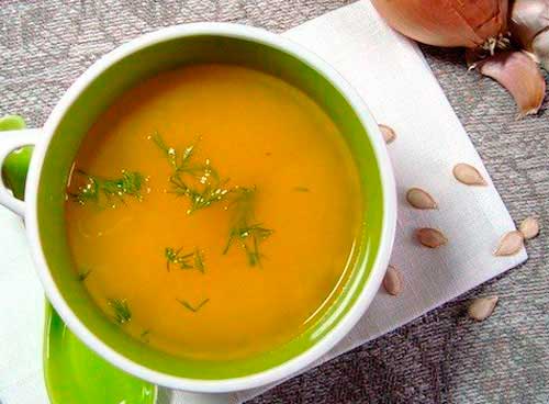 Тыквенный крем-суп с имбирем с фото