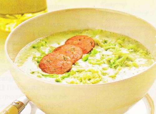 Зеленый суп - фото