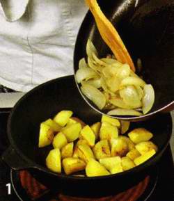 Картофель со шпинатом